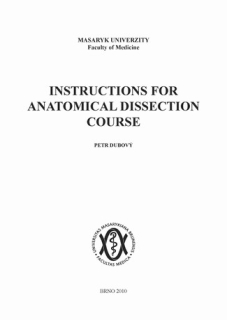Instructions for Anatomical Dissection Course